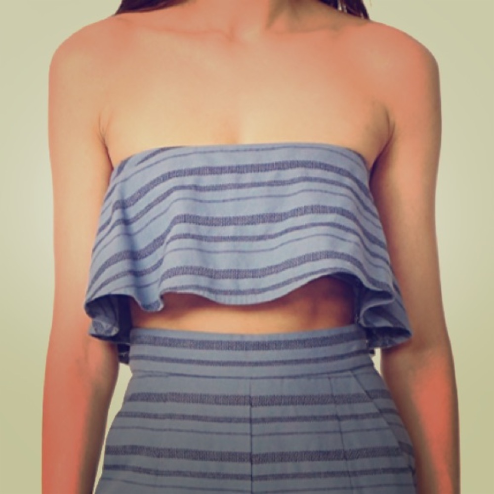 Mara Hoffman Strapless Crop Top
